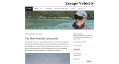 Desktop Screenshot of escapevelocity.mobi