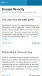Mobile Screenshot of escapevelocity.mobi